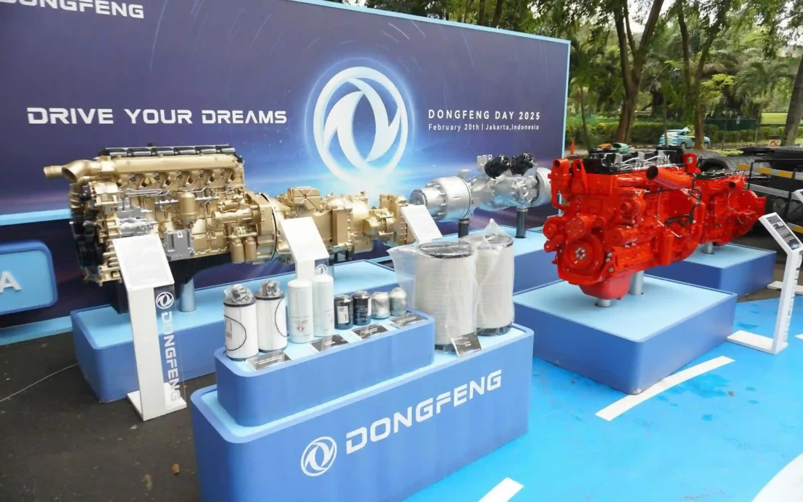 Dongfeng truck engine display