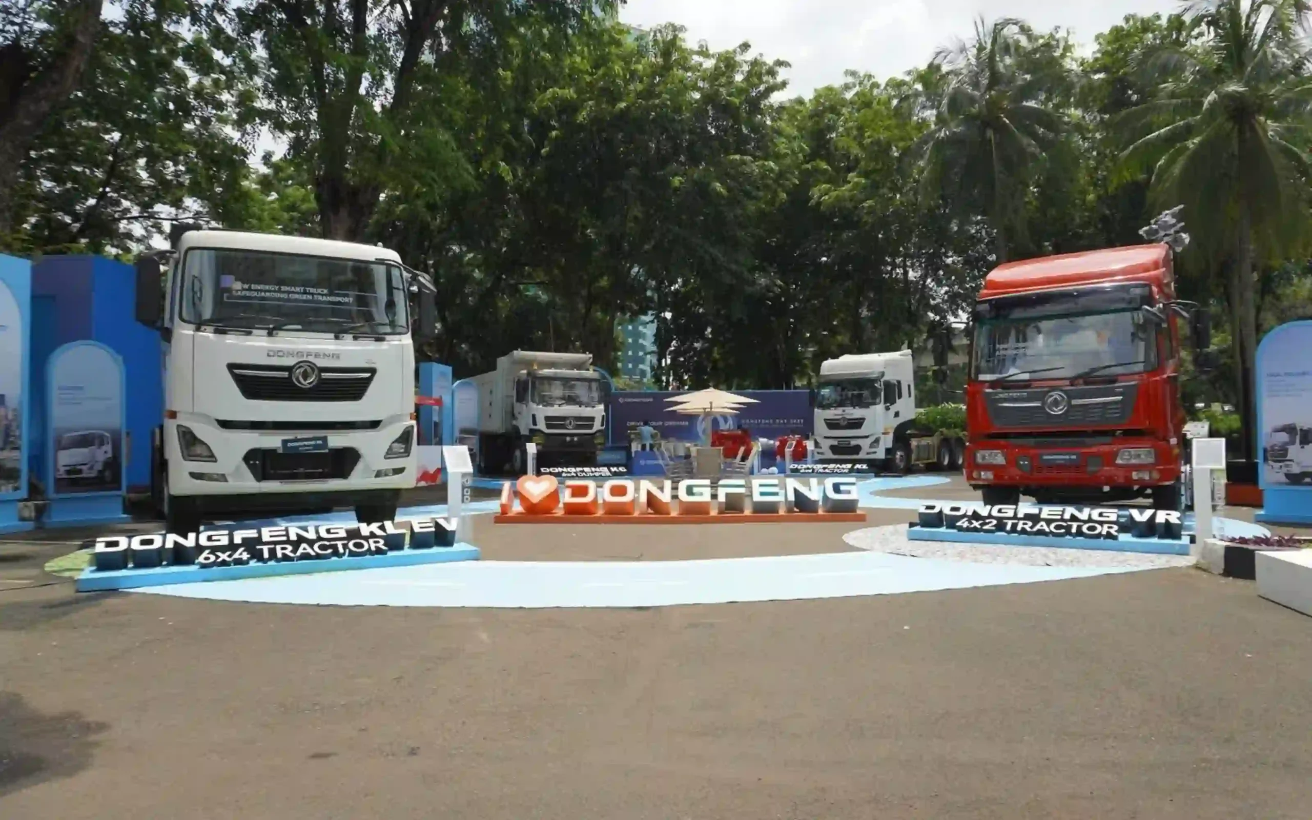 Dongfeng truck display at Dongfeng Day 2025