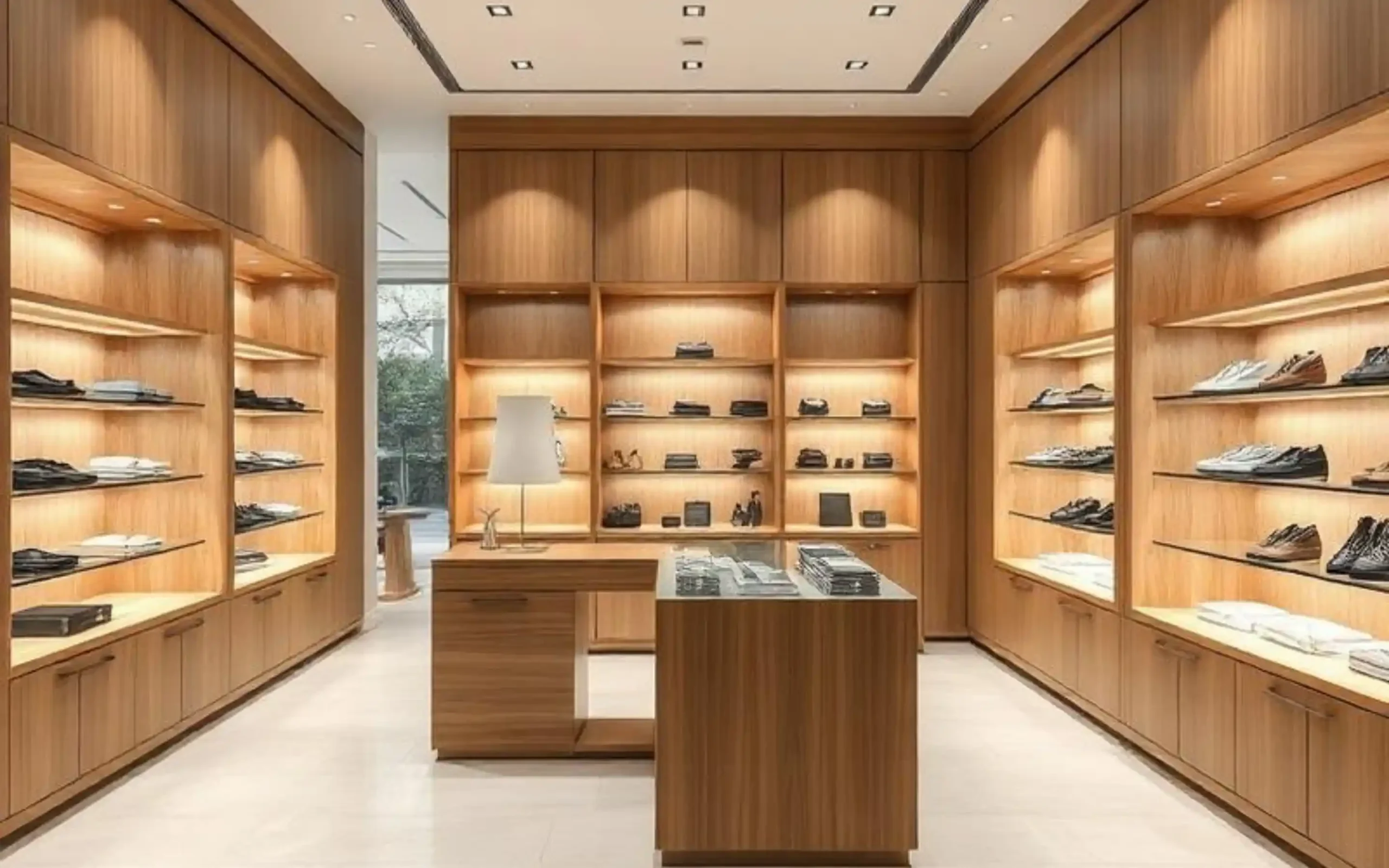 Custom retail shelving and store display furniture