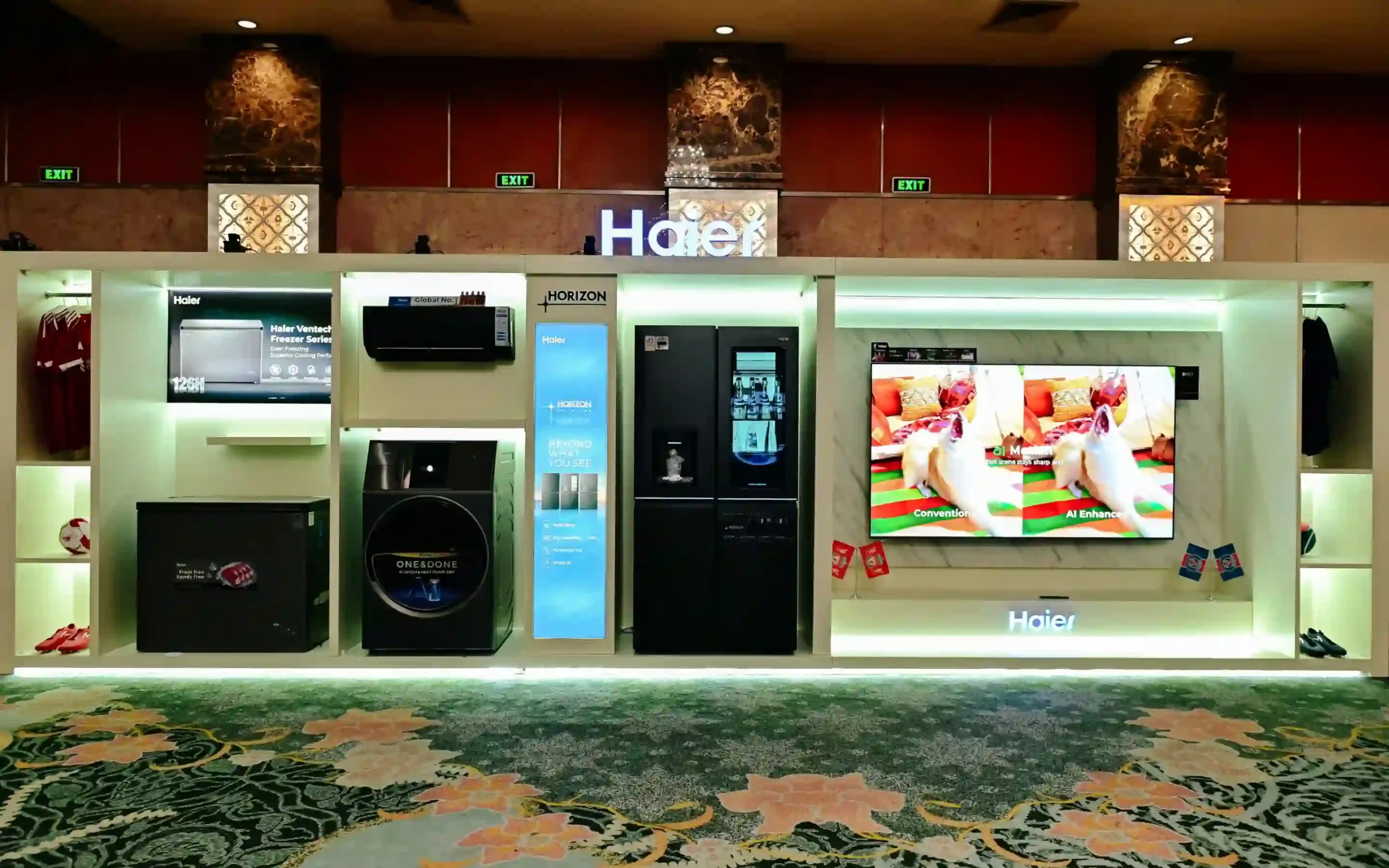 Haier branded display booth