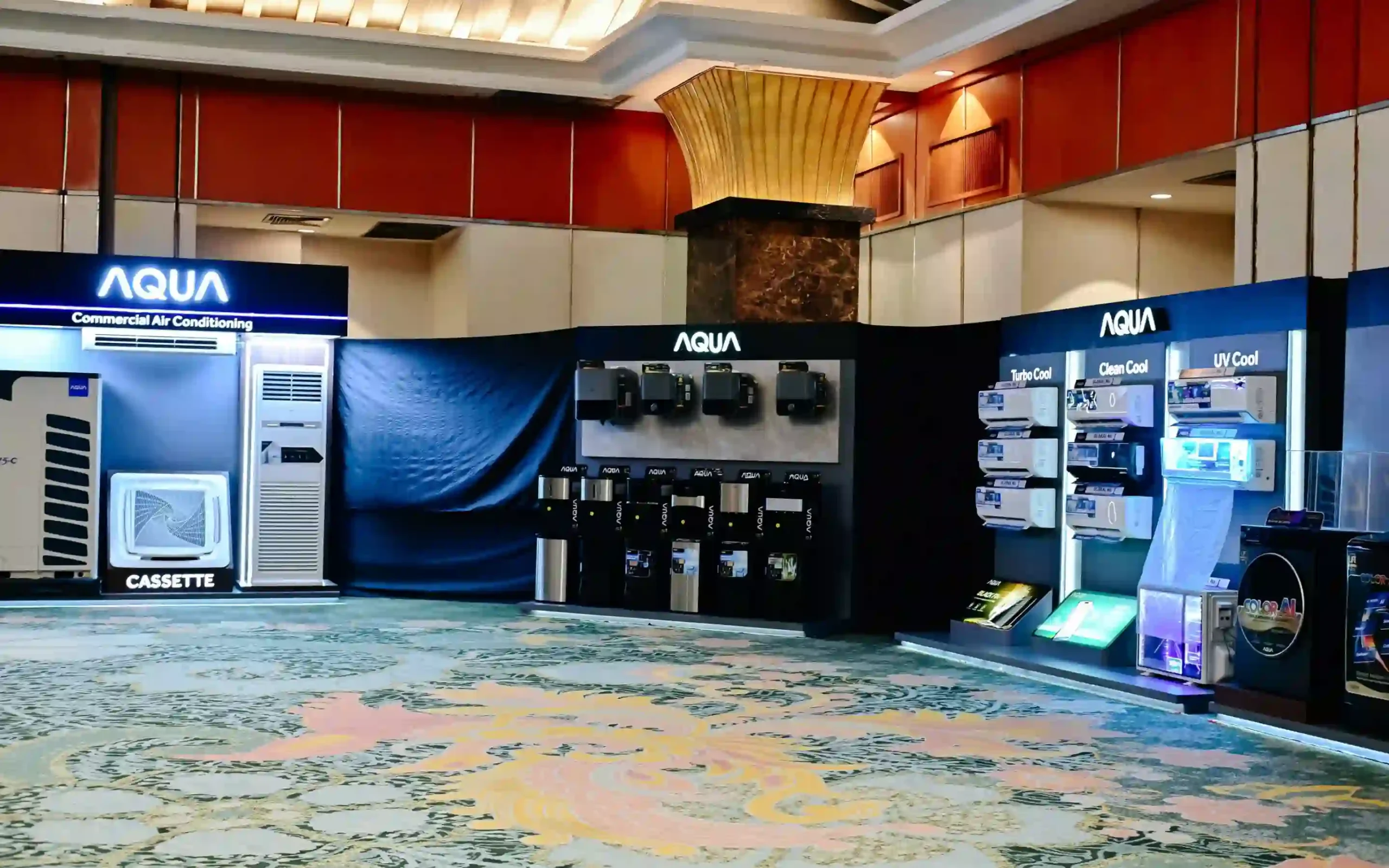 AQUA Electronic product display booth