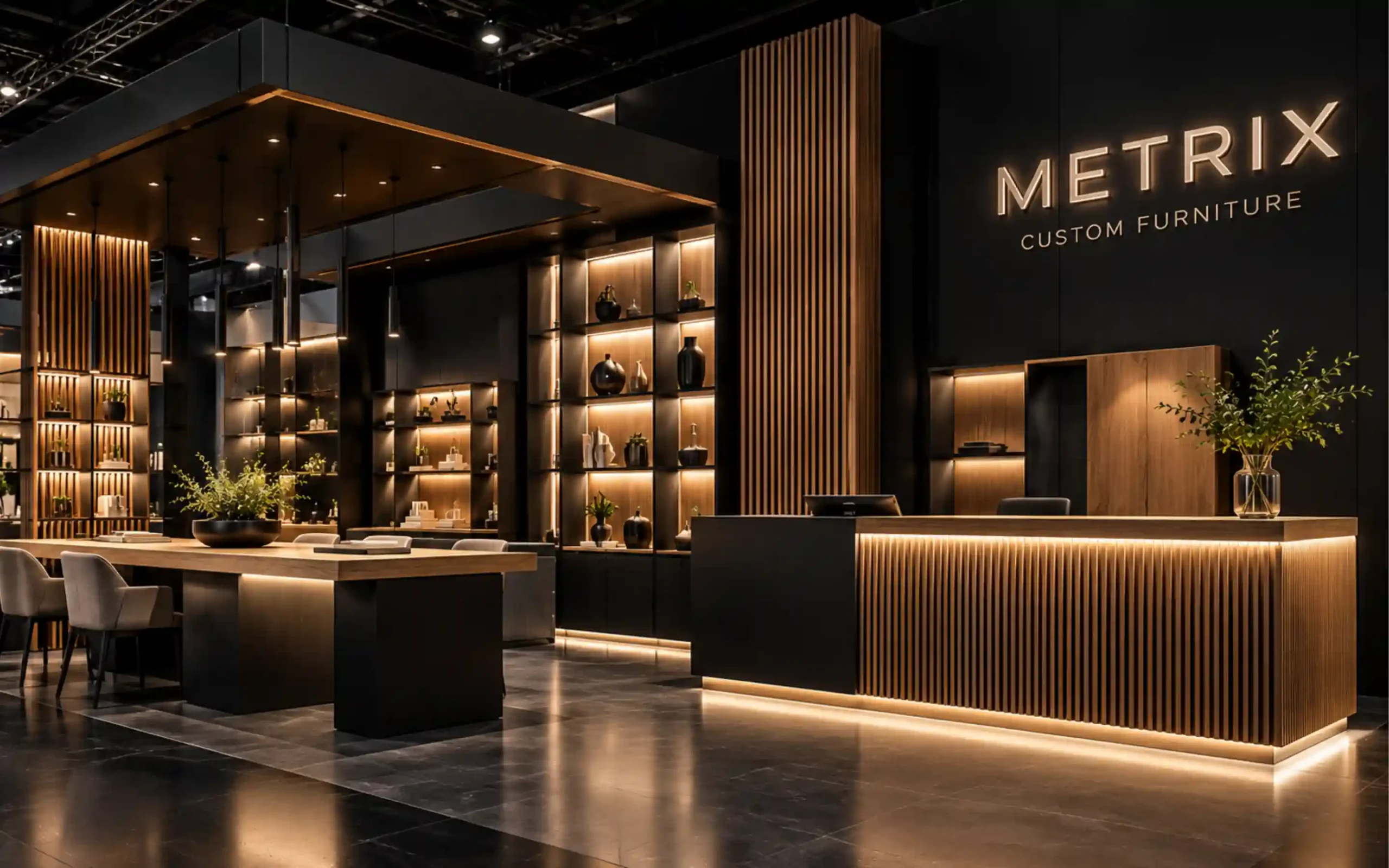 Custom furniture manufacturing and contemporary wood cabinetry for commercial interiors