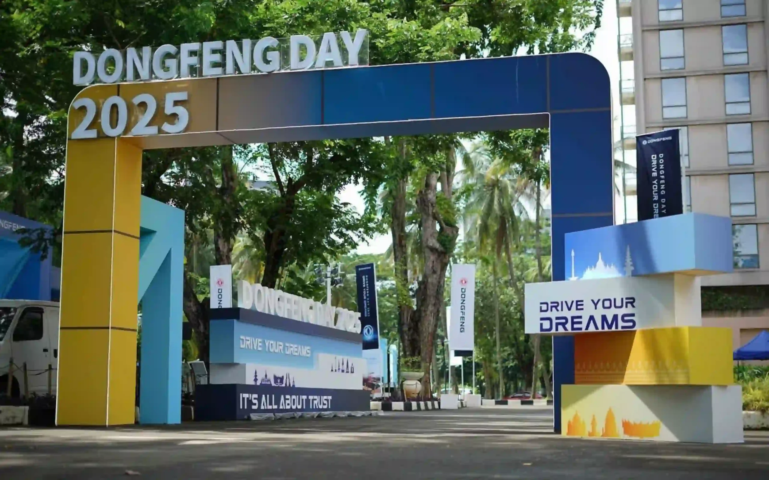 Welcome gate for Dongfeng Day 2025